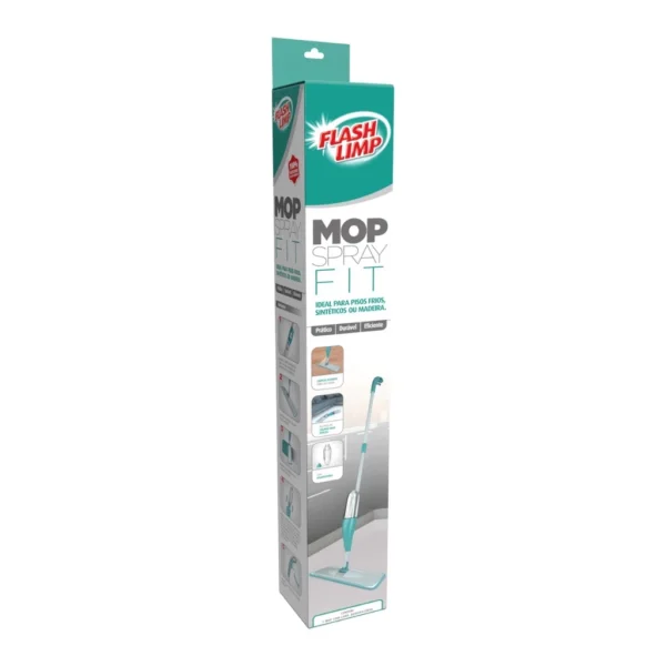 Mop Spray Fit Rodo Inteligente Vassoura com Microfibra Flash Limp MOP0556 - Imagem 4