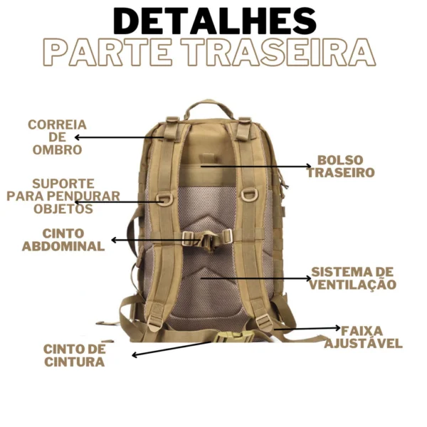 Mochila Executiva Impermeável (Militar) - Imagem 3