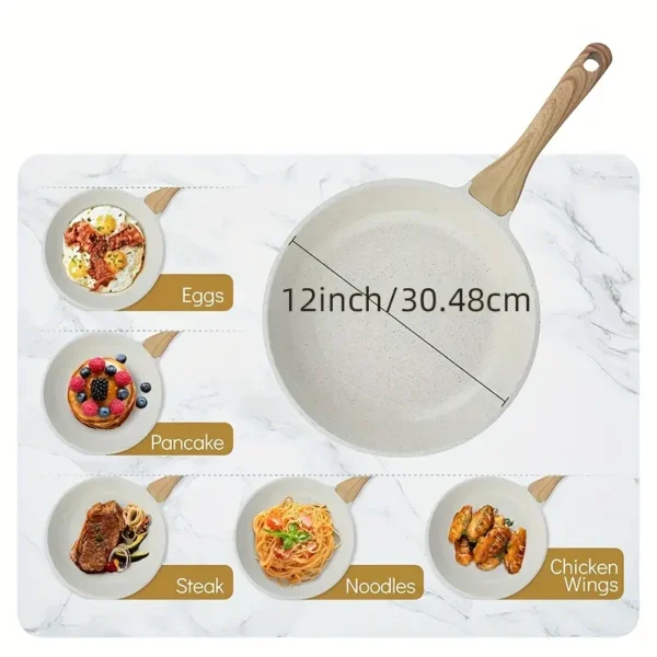 Frigideira de Cerâmica Antiaderente LDQ, 31.75 cm, Compatível com Indução - Imagem 5