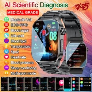 Smartwatch GUHUAVMI Health Watch - Monitor de Saúde AI
