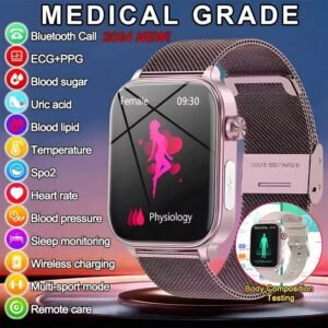 Smartwatch GUHUAVMI Health Watch - Monitor de Saúde AI Feminino