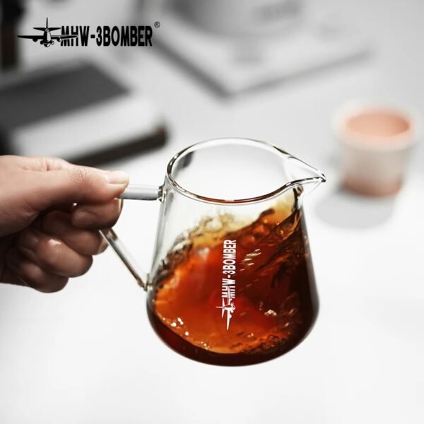 Servidor de Café em Vidro com Gargalo Precisão Pour Over - MHW-3BOMBER 500ml - Imagem 4