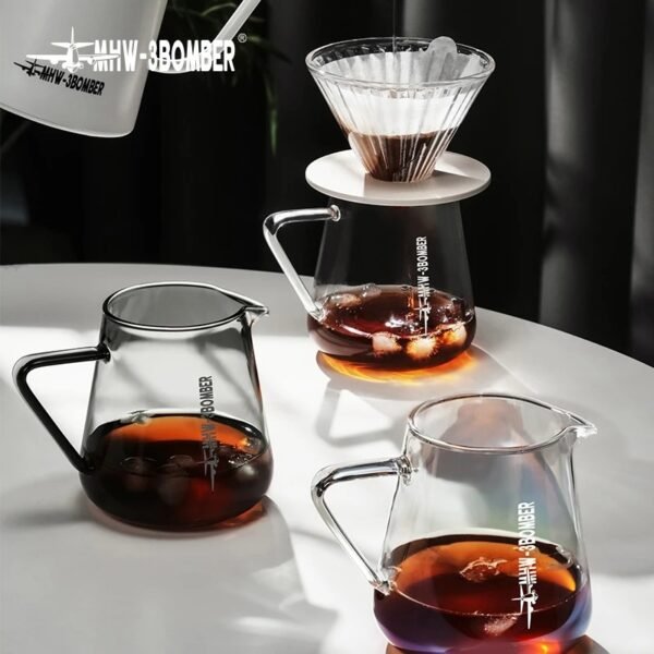 Servidor de Café em Vidro com Gargalo Precisão Pour Over - MHW-3BOMBER 500ml - Imagem 5