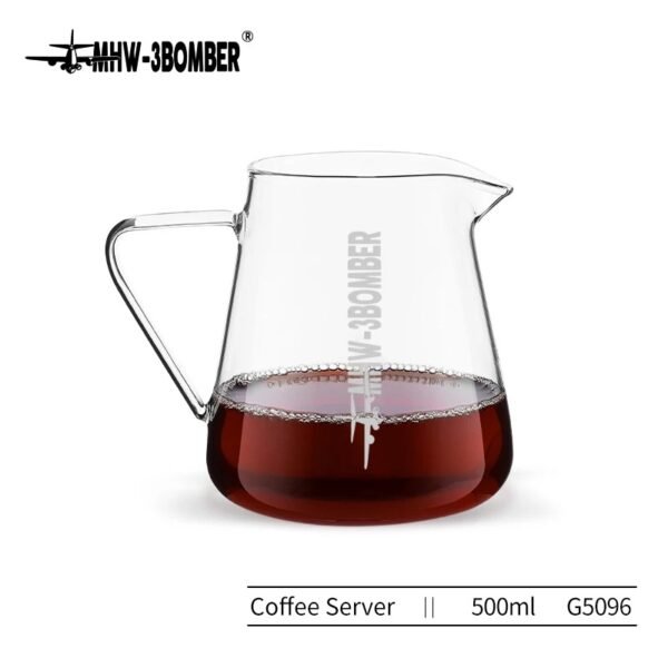 Servidor de Café em Vidro com Gargalo Precisão Pour Over - MHW-3BOMBER 500ml - Imagem 9