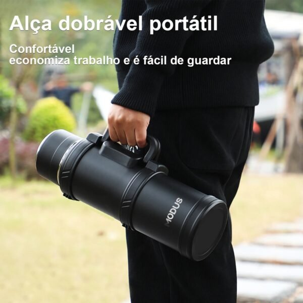 Garrafa Térmica de Água Camada Dupla Vácuo Aço Inoxidável 2.4L – MODUS - Imagem 3