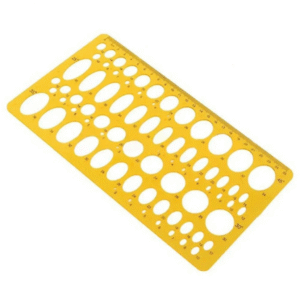 Régua Mecânica Oval Redonda – Elipse 21cm/25cm