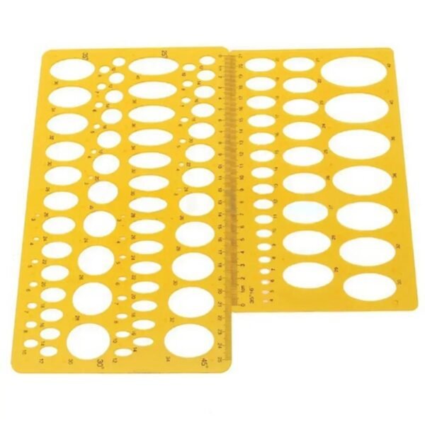 Régua Mecânica Oval Redonda – Elipse 21cm/25cm - Imagem 2