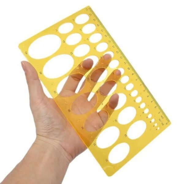 Régua Mecânica Oval Redonda – Elipse 21cm/25cm - Imagem 5